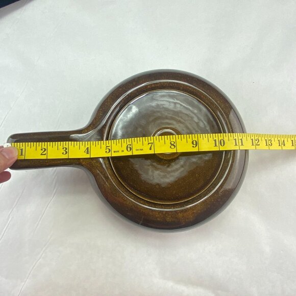 Vintage MCM Russel Wright Handled Bean Pot 2Q Brown - Picture 10 of 12